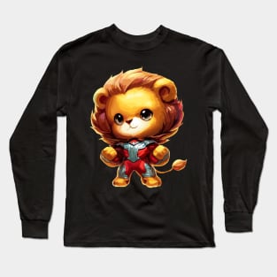 Superhero lion cat Long Sleeve T-Shirt